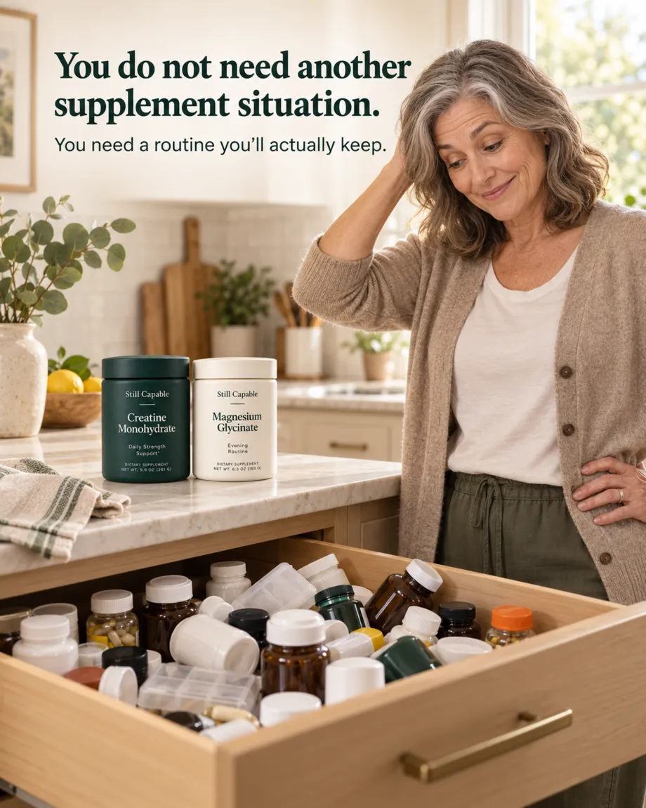 You do not need another supplement situation. You need a routine you will actually keep.